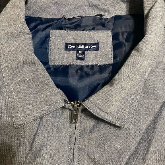 💥NWT💥Croft & Barrow Men’s XL Lightweight jacket. Light blue. - Picture 3 of 7